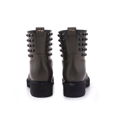 Menghi Kadın Vegan Kauçuk Taban Haki Yağmur Botu 