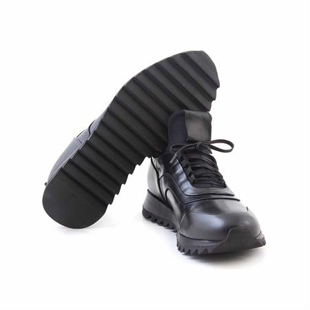 Mocassini Erkek Hakiki Deri Kauçuk Taban Siyah Spor & Sneaker Ayakkabı