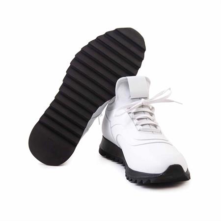 Mocassini Erkek Hakiki Deri Kauçuk Taban Beyaz Spor & Sneaker Ayakkabı