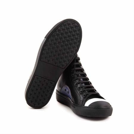 Mocassini Erkek Hakiki Deri Kauçuk Taban Siyah Spor & Sneaker Ayakkabı