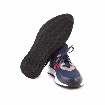 Mocassini Erkek Hakiki Deri Eva Taban Lacivert-Gri-Kırmızı Spor & Sneaker Ayakkabı