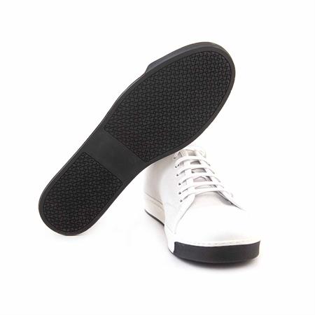 Mocassini Erkek Hakiki Deri Kauçuk Taban Beyaz Süet Spor & Sneaker Ayakkabı