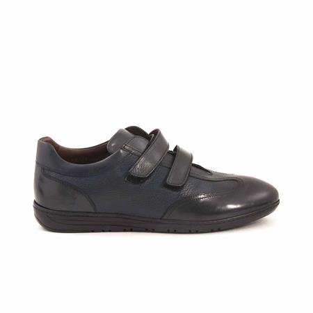 Mocassini Erkek Hakiki Deri Kauçuk Taban Lacivert Spor & Sneaker Ayakkabı