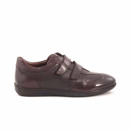 Mocassini Erkek Hakiki Deri Kauçuk Taban Bordo Spor & Sneaker Ayakkabı