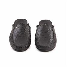 Mocassini Erkek Hakiki Deri Jut Taban Siyah Terlik Terlik