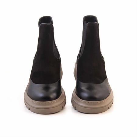 Mocassini Erkek Hakiki Deri Eva Taban Siyah Bot 