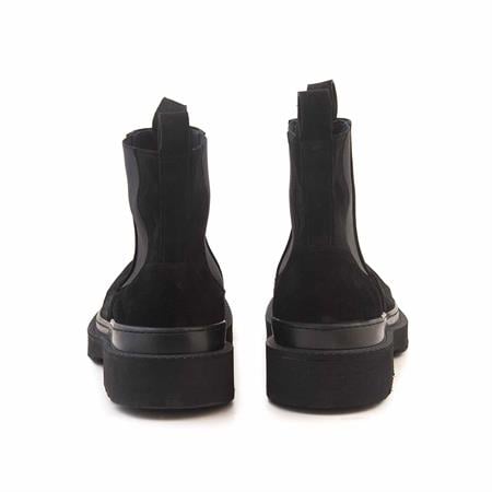 Mocassini Erkek Hakiki Deri Eva Taban Siyah Süet Bot 