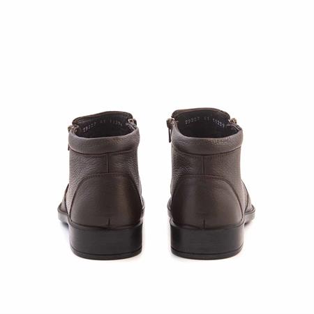 Mocassini Erkek Hakiki Deri Poli Taban Kahverengi Bot 