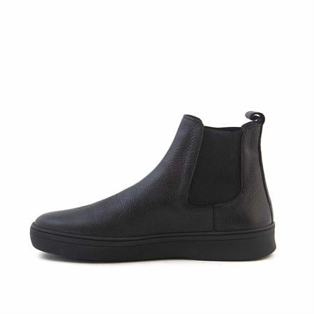 Mocassini Erkek Geyik Derisi Kauçuk Taban Siyah Bot 