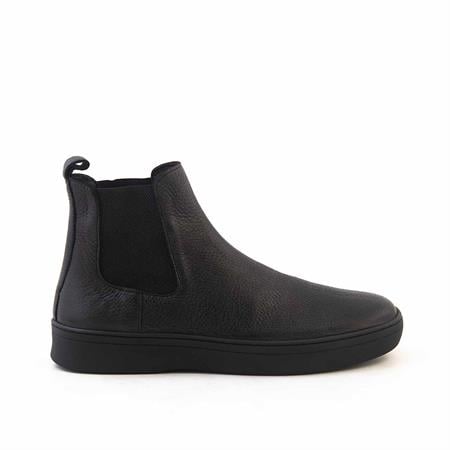 Mocassini Erkek Geyik Derisi Kauçuk Taban Siyah Bot 