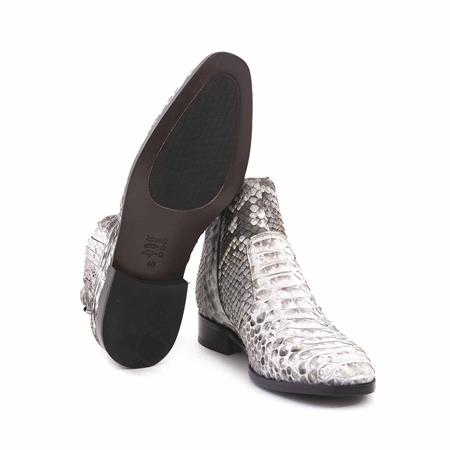 Mocassini Erkek Hakiki Deri Kauçuk Taban Naturel Bot 