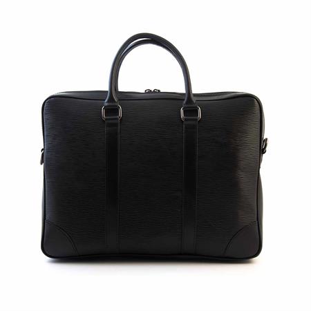 Mocassini Erkek Hakiki Deri Siyah Evrak Çantası 