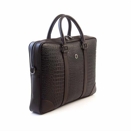 Mocassini Erkek Hakiki Deri Kahvrengi Evrak Çantası 