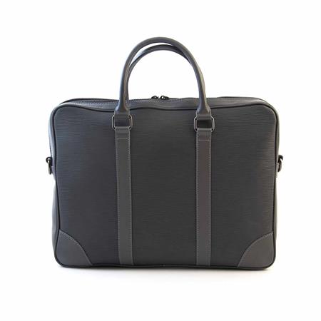 Mocassini Erkek Hakiki Deri Gri Evrak Çantası 