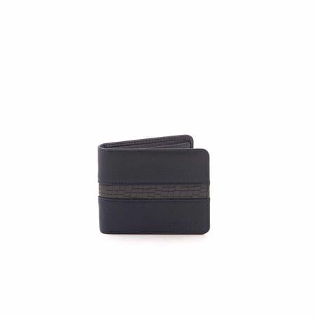 Mocassini Erkek Hakiki Deri Lacivert-Gri Cüzdan Cüzdan