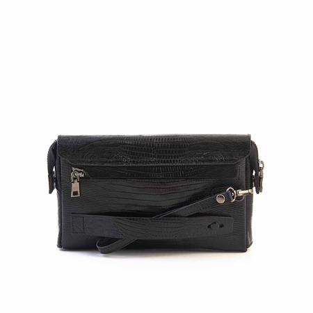 Mocassini Erkek Hakiki Deri Siyah Lizard Cüzdan