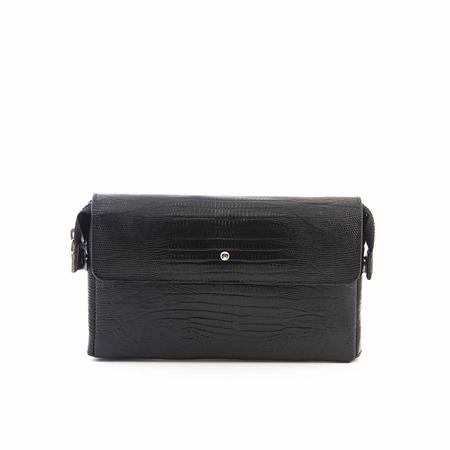 Mocassini Erkek Hakiki Deri Siyah Lizard Cüzdan