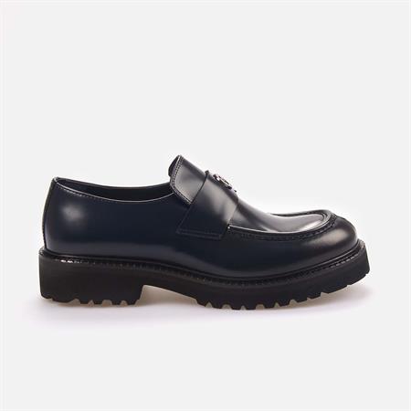 Mocassini Erkek Hakiki Deri Eva Taban Lacivert Günlük Ayakkabı