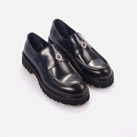 Mocassini Erkek Hakiki Deri Eva Taban Lacivert Günlük Ayakkabı