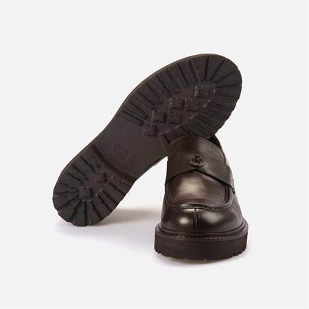 Mocassini Erkek Hakiki Deri Eva Taban Kahverengi Sipiro Günlük Ayakkabı