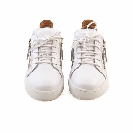 Mocassini Erkek Hakiki Deri Kauçuk Taban Beyaz Günlük Ayakkabı