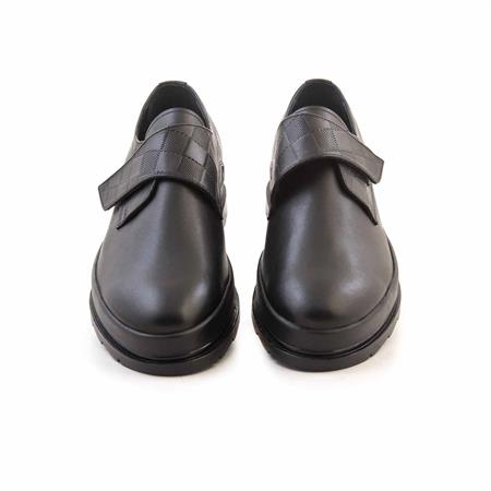 Mocassini Erkek Hakiki Deri Kauçuk Taban Siyah Günlük Ayakkabı