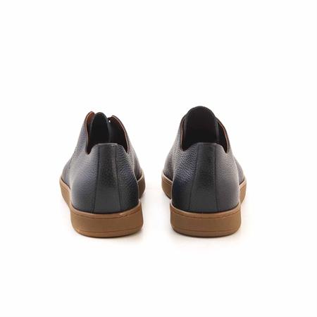 Mocassini Erkek Hakiki Deri Kösele Taban Lacivert Günlük Ayakkabı