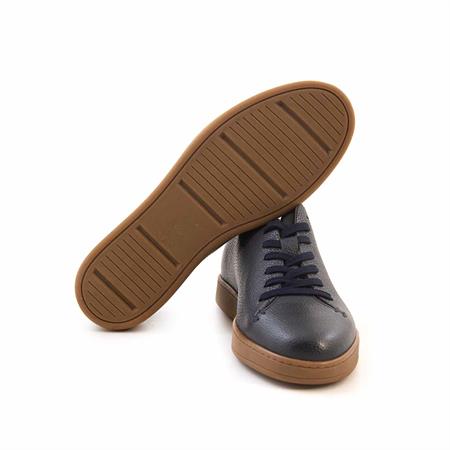 Mocassini Erkek Hakiki Deri Kösele Taban Lacivert Günlük Ayakkabı