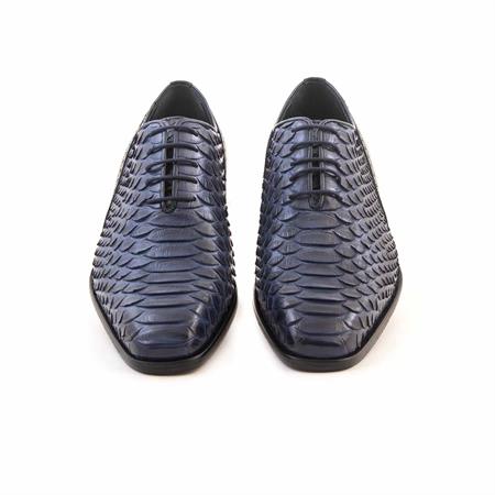 Mocassini Erkek Hakiki Deri Enjeksiyon Kösele Taban Lacivert Klasik Ayakkabı