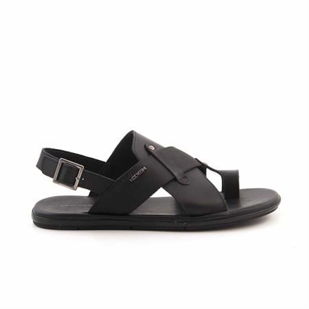 Mocassini Erkek Hakiki Deri Siyah Sandalet Ayakkabı