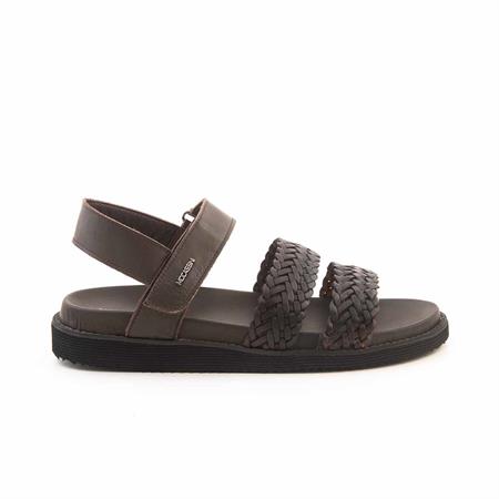 Mocassini Erkek Hakiki Deri Kahverengi Sandalet Ayakkabı