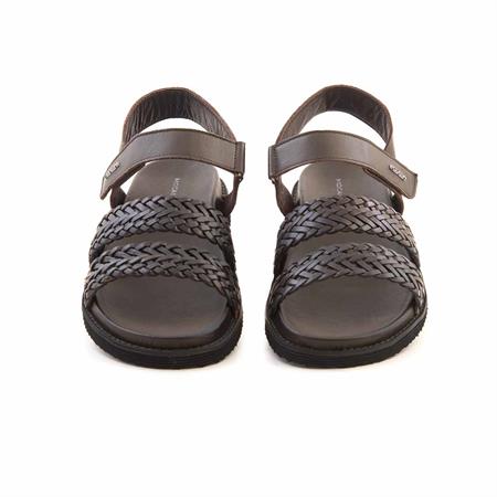 Mocassini Erkek Hakiki Deri Kahverengi Sandalet Ayakkabı