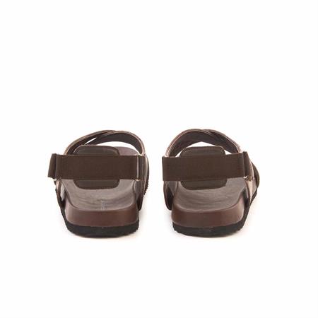 Mocassini Erkek Hakiki Deri Kahverengi Sandalet Ayakkabı