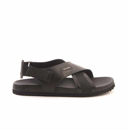 Mocassini Erkek Hakiki Deri Siyah Sandalet Ayakkabı