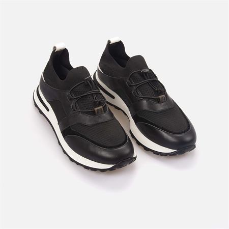 Mocassini Erkek Hakiki Deri Siyah Spor & Sneaker Ayakkabı