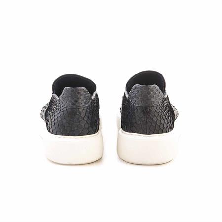 Mocassini Erkek Hakiki Deri Kauçuk Taban Lacivert Spor & Sneaker Ayakkabı