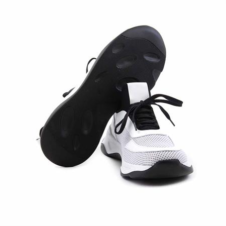 Mocassini Erkek Hakiki Deri Beyaz-Siyah Spor & Sneaker Ayakkabı