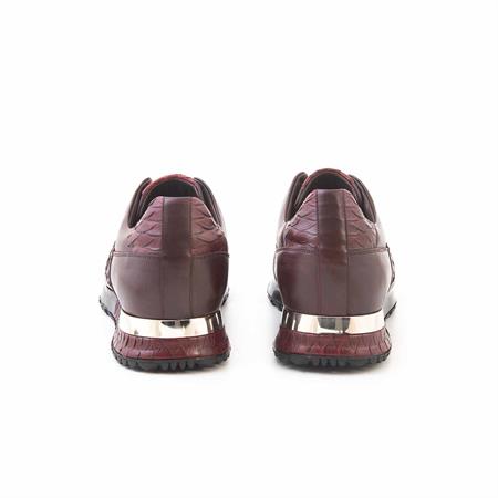 Mocassini Erkek Hakiki Deri Kauçuk Taban Bordo Spor & Sneaker Ayakkabı