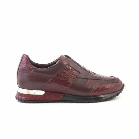 Mocassini Erkek Hakiki Deri Kauçuk Taban Bordo Spor & Sneaker Ayakkabı