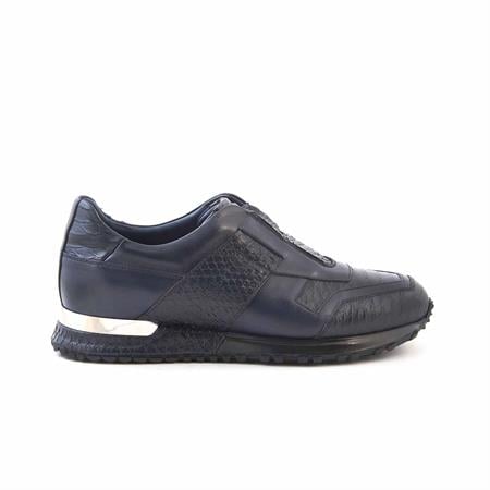 Mocassini Erkek Hakiki Deri Kauçuk Taban Lacivert Spor & Sneaker Ayakkabı