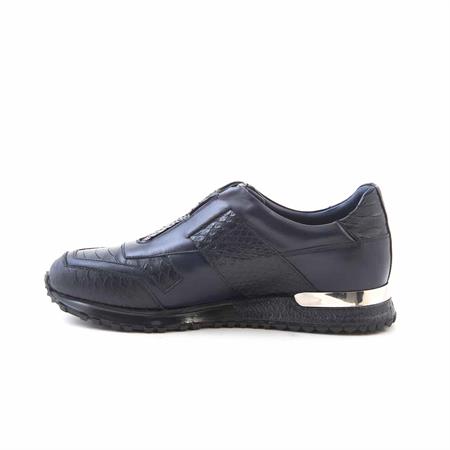 Mocassini Erkek Hakiki Deri Kauçuk Taban Lacivert Spor & Sneaker Ayakkabı