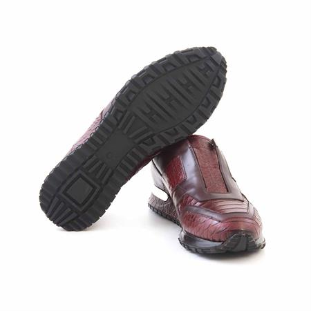 Mocassini Erkek Hakiki Deri Kauçuk Taban Bordo Spor & Sneaker Ayakkabı