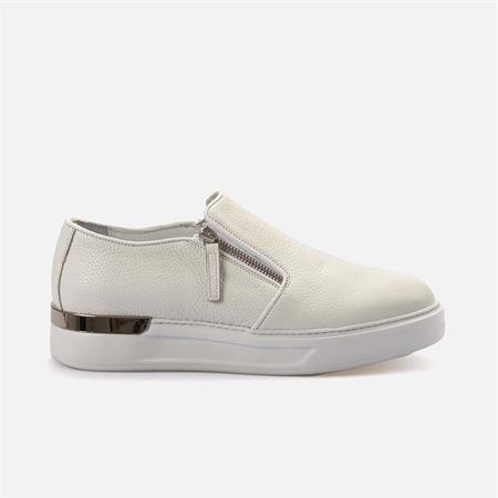 Mocassini Erkek Hakiki Deri Eva Taban Beyaz Spor & Sneaker Ayakkabı
