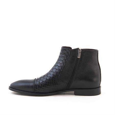 Mocassini Gold Erkek Hakiki Deri Siyah Bot 