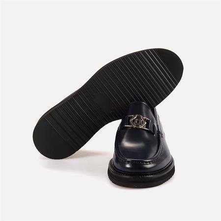 Mocassini Gold Erkek Hakiki Deri Eva Taban Lacivert Günlük Ayakkabı