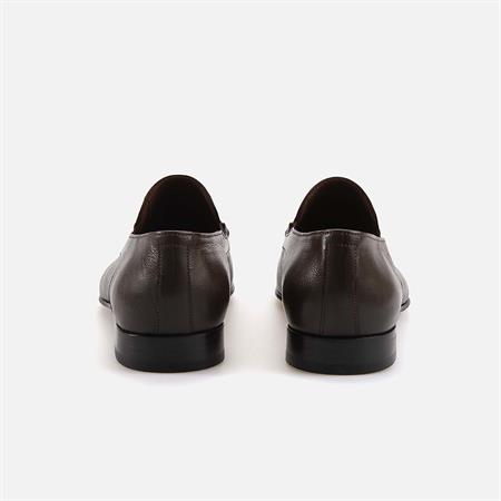 Mocassini Gold Erkek Hakiki Deri Kösele Taban Kahverengi vıdela Klasik Ayakkabı