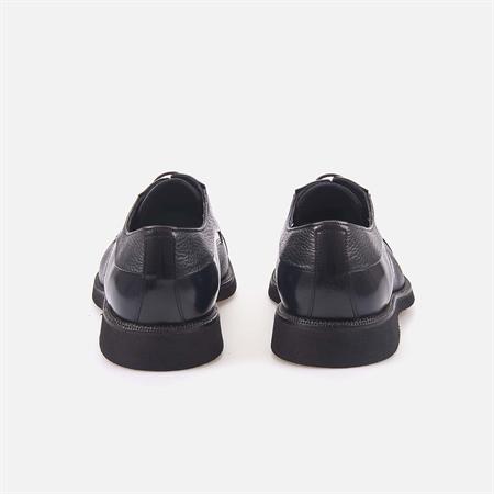 Mocassini Gold Erkek Geyik Derisi Eva Taban Lacivert Klasik Ayakkabı