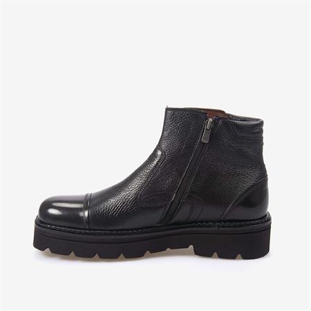 Mocassini Gold Geyik Derisi Siyah Kışlık Erkek Bot 63876