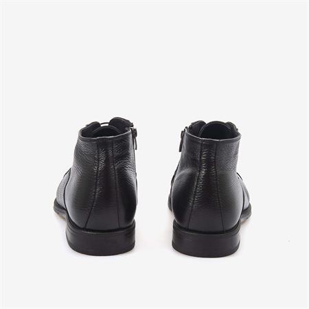 Mocassini Gold Hakiki Buffalo Deri Siyah Erkek Bot A7835