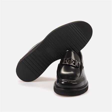 Mocassini Gold Erkek Hakiki Deri Eva Taban Siyah Günlük Ayakkabı